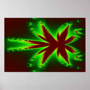 Affiche libellule en flammes