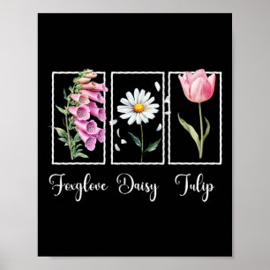 Affiche Libéral Floral Subtil Résister Protestation Digita
