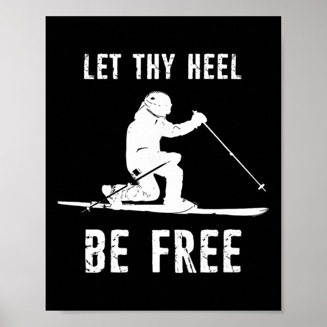 Affiche Libère Ton Talon Ski Telemark  (Devant)