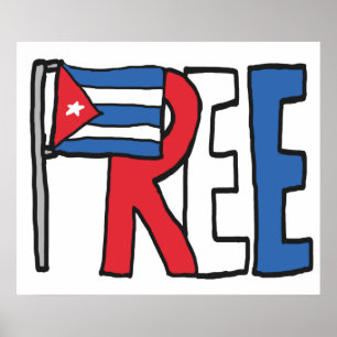 Affiche Libérer Cuba