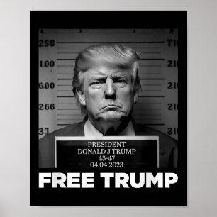Affiche Libérez Donald Trump Mushot