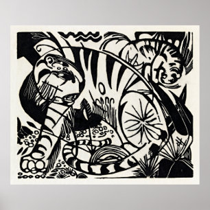 Affiche Libérez la nature : le tigre de Franz Marc