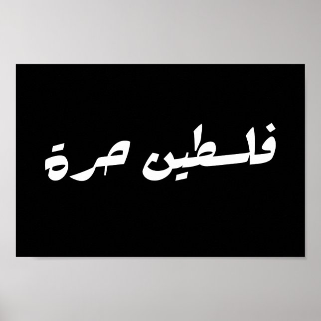 Affiche Libérez la Palestine en arabe - fr (Devant)