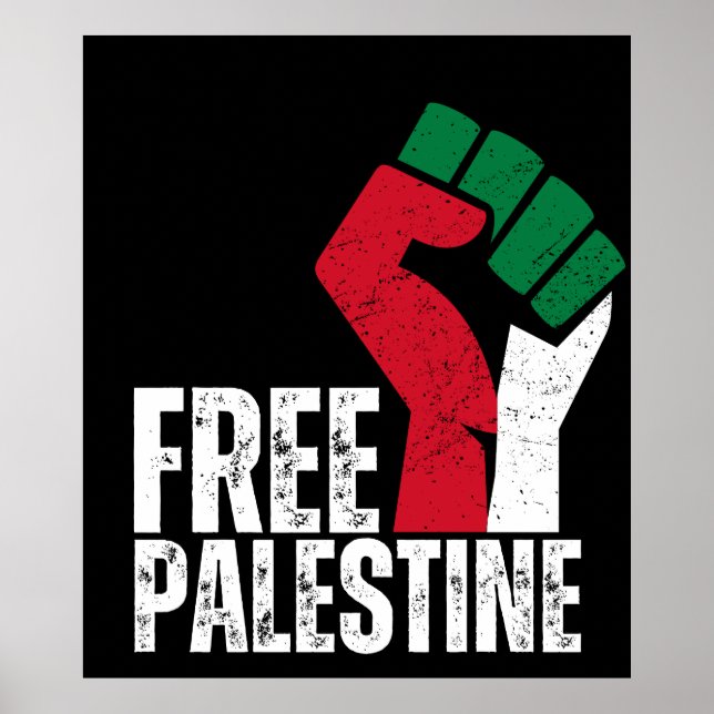 Affiche Libérez la Palestine Gaza - Liberté pour les Pales (Devant)