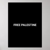 Libérez la Palestine noir blanc texte personnalisé