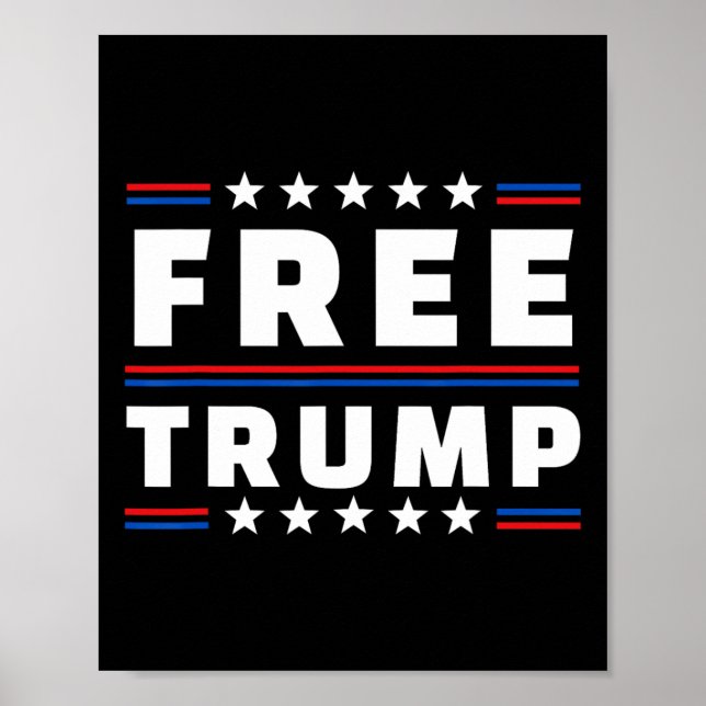 Affiche Libérez le soutien républicain de Donald Trump (Devant)