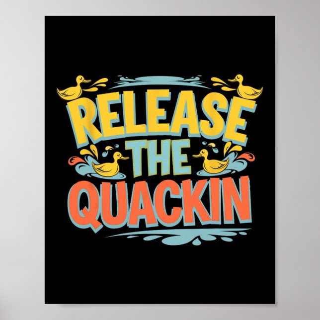 Affiche Libérez Quackin Gym Bodybuilding — (Devant)