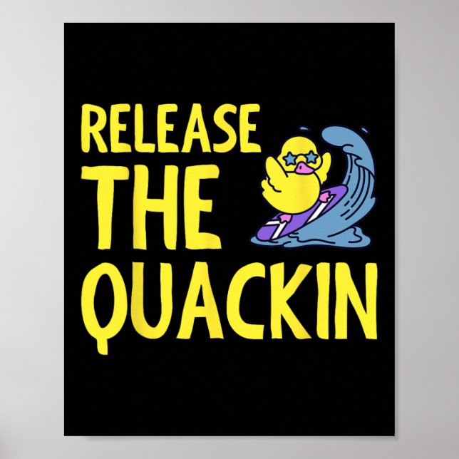 Affiche Libérez Quackin Gym Bodybuilding — (Devant)