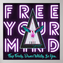 Libérez votre esprit Free Spirited Flamant rose In