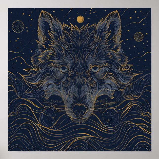 Affiche Libérez votre loup intérieur : Wolf zodiaque (Devant)