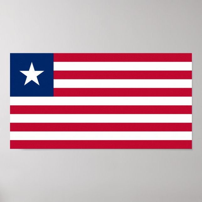 Affiche Liberian Flag (Liberia) (Devant)