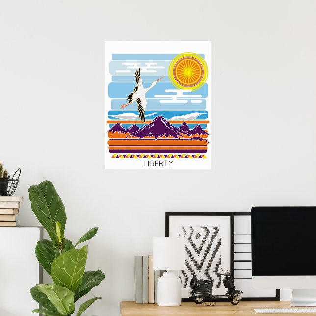 Affiche Liberté (Bureau à domicile)