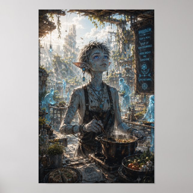 Affiche Liberté / Cuisinier de camp / Cuisine de restauran (Devant)