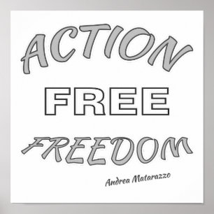 Affiche Liberté d'action