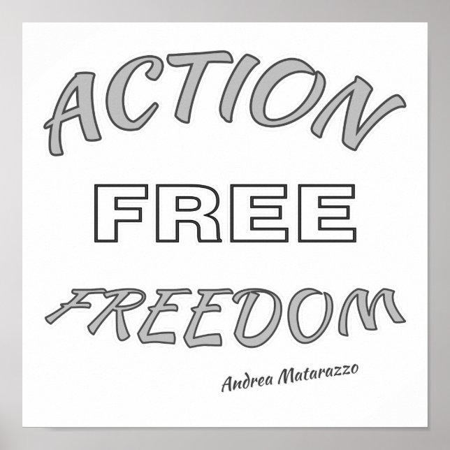 Affiche Liberté d'action (Devant)