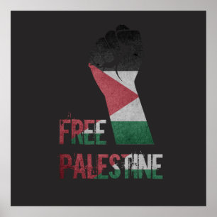 Affiche liberté de la palestine libre pour la palestine