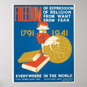 Affiche Liberté ~ Partout dans le monde