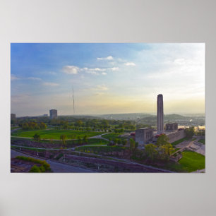 Affiche Liberty Memorial, Kansas City, Missouri, Soir