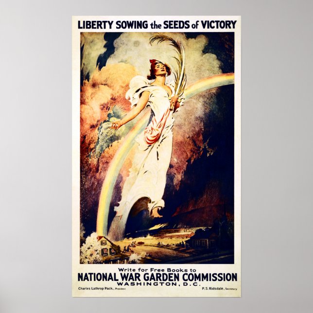 Affiche Liberty semer les graines de la victoire ! Washing (Devant)