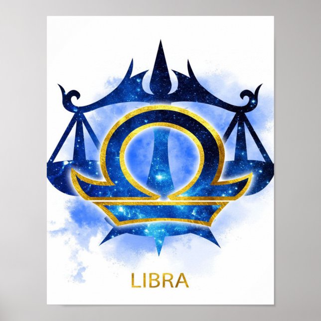 Affiche Libra Zodiac Sign - Drôle Libra Zodiac Lover Cadea (Devant)