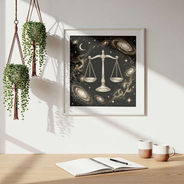 Affiche Libra Zodiaque Céleste Astrologie (Créateur téléchargé)
