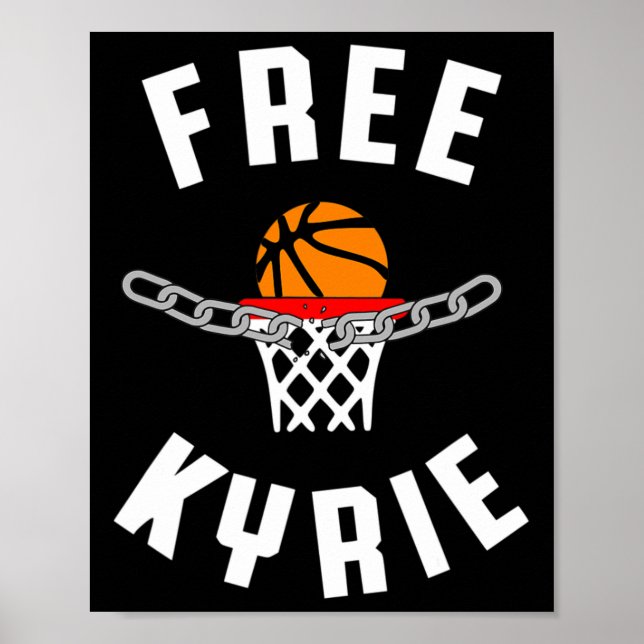 Affiche Libre Kyrie Liberté d'expression anti-censure amus (Devant)