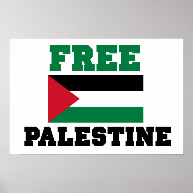 Affiche Libre la Palestine (Devant)