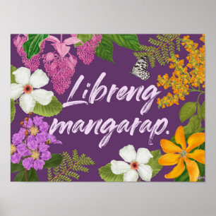 Affiche "Libreng mangarap" Motivationnel philippin