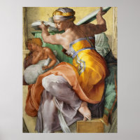 Libyan Sibyl, Chapelle Sixtine par Michel-Ange