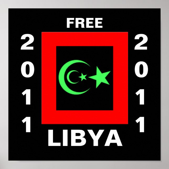 AFFICHE LIBYE LIBRE (Devant)