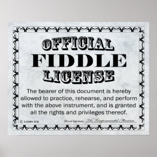 Affiche Licence Fiddle