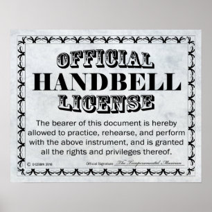 Affiche Licence Handbell