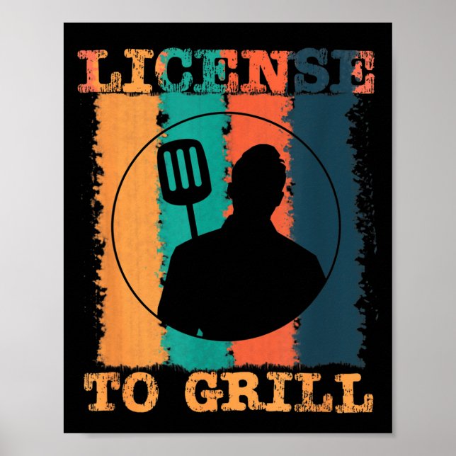 Affiche License To Grill Bbq Master  (Devant)