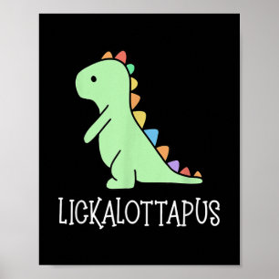 Affiche Lickalottapus Funny Lesbian Lgbtq Pride, Funny Hum