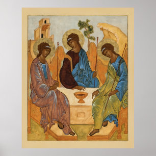 Affiche L'icône de la Sainte Trinité