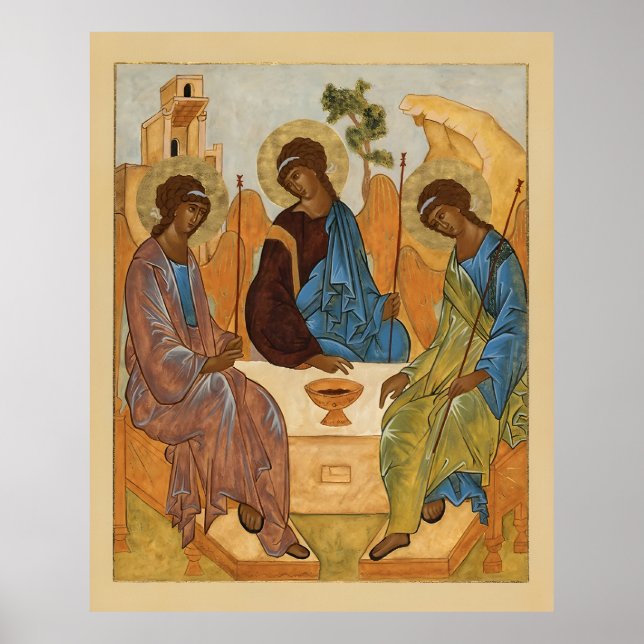Affiche L'icône de la Sainte Trinité (Devant)