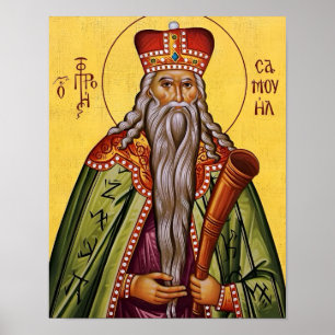 Affiche L'icône orthodoxe de l'impression du Saint Prophèt