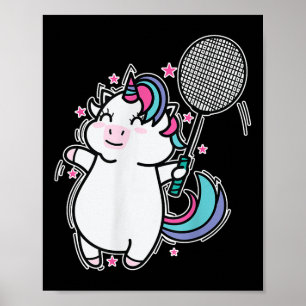 Affiche Licorne Badminton 