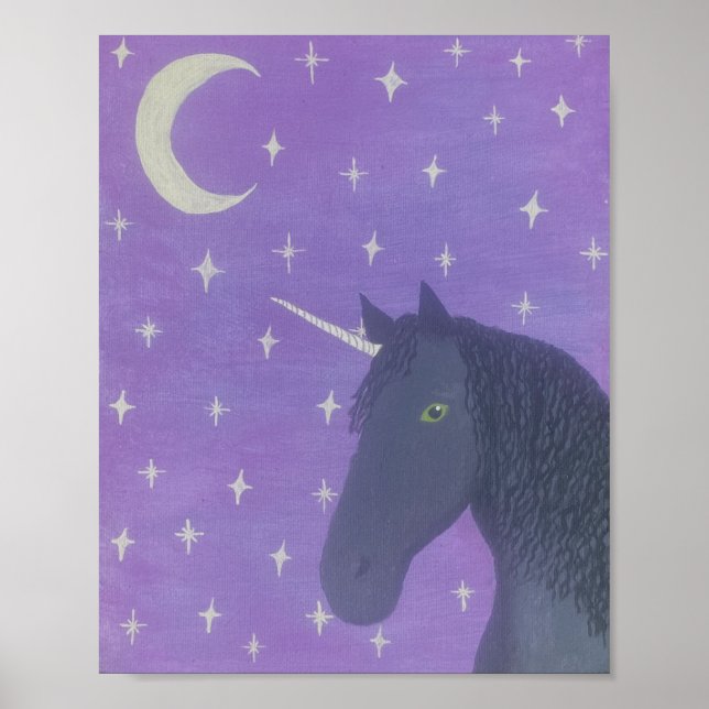 Affiche Licorne noire (Devant)
