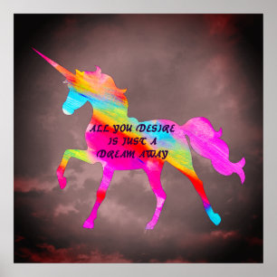 Affiche Licorne Rêveuse