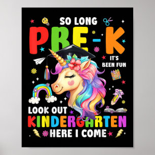 Affiche Licorne si longtemps pré-maternelle diplômé jardin