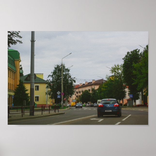 Affiche Lida Belarus Architecture Street View Cityscape (Devant)