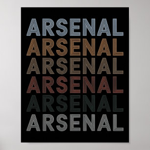 Affiche L'Idée Cadeau De L'Équipe De Football D'Arsenal