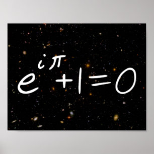 Affiche L'identité d'Euler Galaxies de terrain profondes