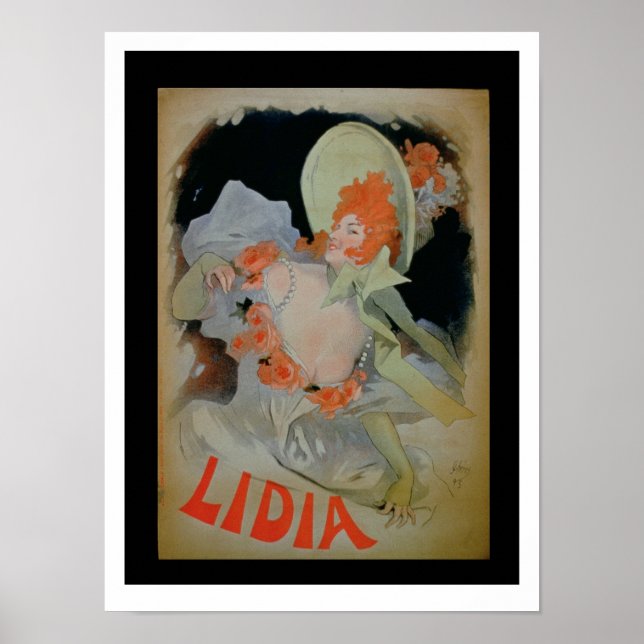 Affiche 'Lidia', 1895 (litho couleur) (Devant)