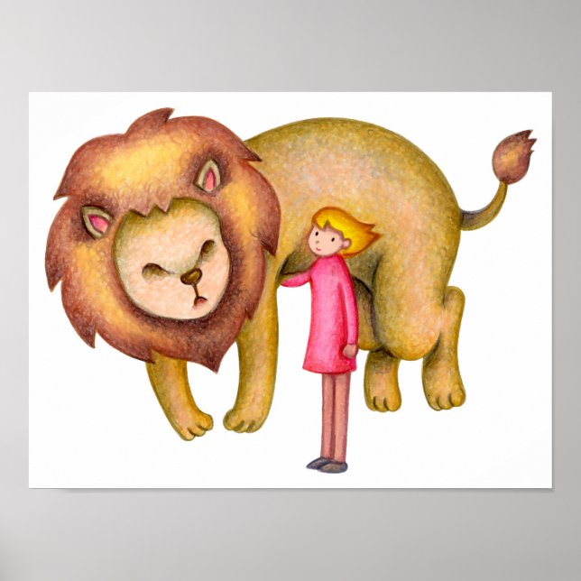 Affiche Lien avec un lion (Devant)