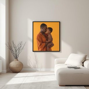 Affiche Lien imparfait – Art minimaliste de la mère et de