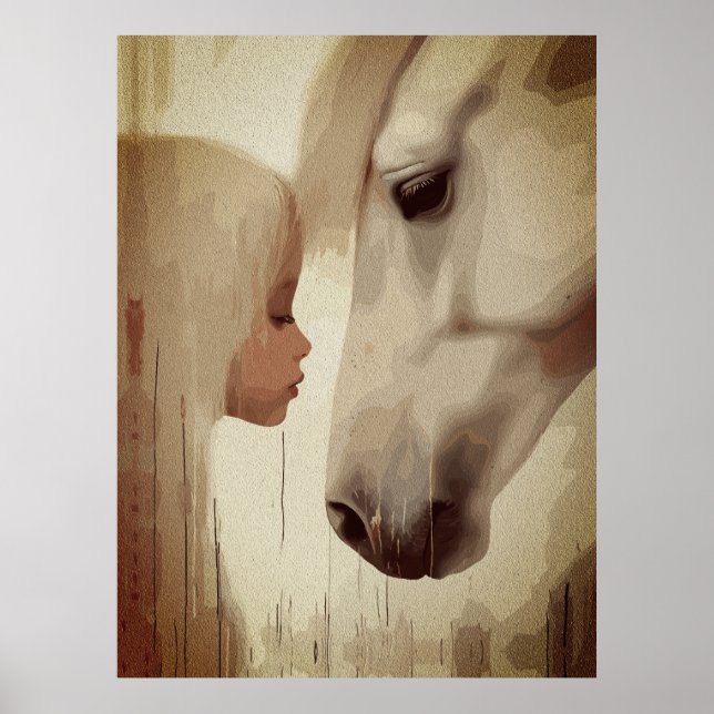 Affiche Lien Innocent – Art de l'Enfant et du Cheval (Devant)