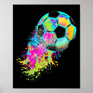 Affiche Lien Tie Dye Coloré de Foot Ll 