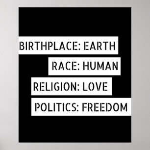 Affiche Lieu de naissance : Terre, Race : Humain, Religion